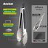 Anaeat Stainless Steel Locking Tong Set of 3 - Premium 7, 9 and 12 inch Kitchen Food Tongs with Non-Slip Silicone Tips and Grip for Serving, Cooki...