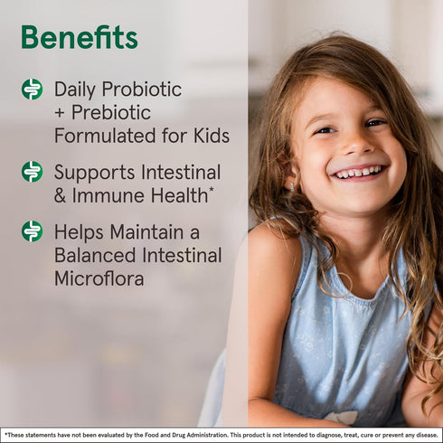 Jarrow Formulas Jarro-Dophilus Kids Probiotics and Prebiotics, 1 Billion CFU, Supplement for Intestinal and Immune Health Support, 60 Sugar-Free R...