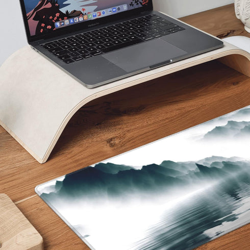 Japanese Mountain Lake Extended Big Mouse Pad Large,XL Gaming Desk Pad,31.5x11.8inch Long Computer Keyboard Mouse Mat Mousepad with 3mm Non-Slip B...
