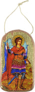 G. Debrekht Saint Michael The Angel Wooden Greek Christian Orthodox Wood Icon Ornament - 87022 - Museum Icons...