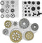 3 Pieces Steampunk Style,Gear,Clock Wheel,Cogs, Collection,Fondant,Sugar Craft,Cake Decorating,Molds, Epoxy Resin Silicone,Baking DIY,Cookie,Craft...