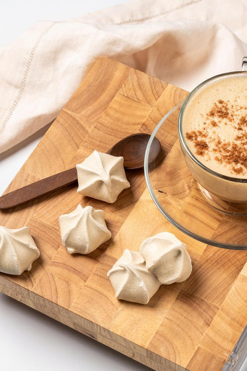 Krunchy Melts Original Meringue Cookies | Cappuccino Flavor | Only 80 Calories Per Serving | Fat Free, Gluten Free, Dairy Free (4 Oz)...