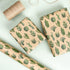RUSPEPA Kraft Wrapping Paper Roll - Mini Roll - Cactus Design for All Occasions - 17 Inches X 32.8 Feet...