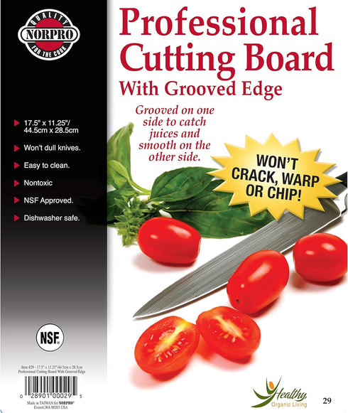 Norpro Professional Cutting Board, 17.5 in x 11.25 in...