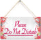 TOMATO FANQIE Please Do Not Disturb Therapist Hotel Privacy Hanging Plaque Home Door Gift Sign (US-G065)...