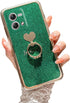 for Motorola Moto G Stylus 2023 (4G) Phone Case (6.5-inch) with Ring Kickstand Sparkly Slim Soft Silicone Shockproof Protective Cover - Alpine Gre...