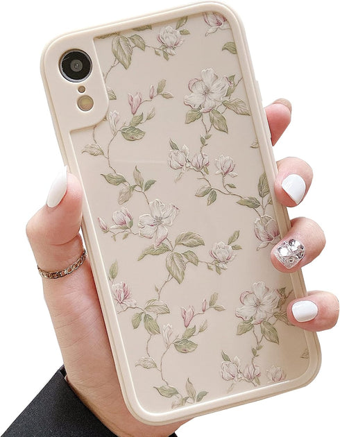 ZTOFERA Compatible with iPhone XR Case for Girls Women, Floral Flower Pattern Design Silicone Case, Slim Shockproof TPU Protective Bumper Case Cov...