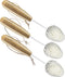 Whiskey Tasting Glass Brush - Also for wine glasses and champagne flutes, Natural Bamboo 3-Pack...