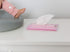 Butipods Reusable Stay Moist Wet Wipe Pouch | Slim Case Travel Holder | Great for Hand and Face Wipes | Set of 2 (Blush Pink Tiles)...