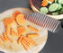 Crinkle Cutter Vegetable Stainless Steel Deeper Crinkle Slicer Sharp Blade with Hang Hole Wavy French Fries Chopper for Potato, Carrot, Etc (Silve...