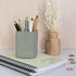 KIBAGA Aesthetic Pen Holder for Desk - Modern Concrete Pencil Holder - Cute and Functional Desk Organizer for Office Supplies - Stylish Office Dec...