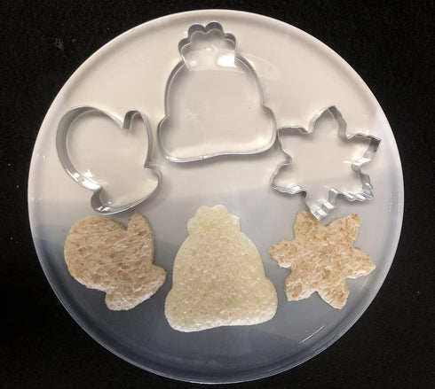 New Winter Christmas Cookie Cutter Set-5 Piece-Ugly Sweater, Hat, Mitten, Snowflake, Coffee Mug Cookie Fondant Biscui Cutters for Ugly Vintage Chr...