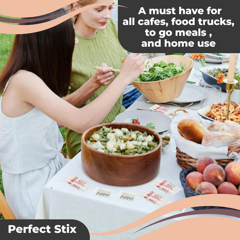 Perfect Stix - Salt and Pepper Packets-200 Salt and Pepper Packets Combo -100 of Each (200 Total Packets)...