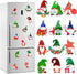 12Pcs Christmas Gnome Refrigerator Magnets Christmas Gnome Fridge Garage Door Magnets Stickers Gnome Christmas Holiday Decorations Ornaments for F...