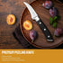 Bird Beak Paring Knife, 2.75 Inch Peeling Knives German Stainless Steel Small Curved Fruit Knifes, Razor Sharp Kitchen Pairing Knives with Ergonom...