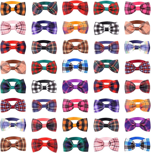 Segarty Bow Ties for Dogs, 40pcs Adjustable Bowtie Collars for Small Medium Pet, Comfortable Cats Neck Bow Tie Large Puppy Cute Neckties Grooming ...