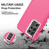 for Galaxy S22 Ultra Case, Rugged Shockproof Military Protective Bumper Phone Cover Armor Heavy Duty for Samsung Galaxy S22 Ultra (Hot Pink/White)...