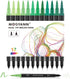 Mogyann Green Tone Markers, 12 Pack Dual Brush Pens Drawing Markers for Art Sketching...
