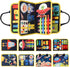 Montessori Busy Board Toys for Space Exploration, Sensory Games Travel Activities Toddlers Press&Push, Pull String, Educational Learning Fine Moto...