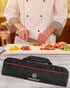 Chef Knife Bag(5 Slots), Knife Case Nylon Kitchen Storage Knife Carrying Pouch Red...