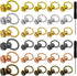 60 Set Screwback Round Head Rivet with Pull Ring Studs,DIY Leather Craft Rivets Studs Leather Rivets Kit Studs with 2pcs Screwdriver for Leather C...