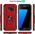 Androgate for Samsung Galaxy S7 Case with HD Screen Protectors, Military-Grade Metal Ring Holder Kickstand 15ft Drop Tested Shockproof Cover Case ...