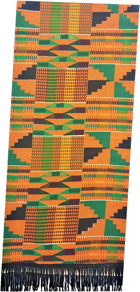 Decora Apparel African Clothes for Men Cotton Scarf, Graduation Stole, African Head Scarf Kente Fabric...