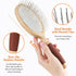 Dog Brush for Long Haired Dogs, Deshedding Dog Brush, 27mm Extra Long Pin Brush, Dog Grooming Brush for Shedding - Ash Wood Material, Non-Slip Rub...