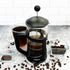 French Press Immersion Brewer Coffee Maker with Stainless Steel Filter System, 12oz, Black...