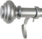Decopolitan 278656836 1-Inch Urn Single Window Treatment Rod Set, 36 to 72-Inch, Antique Silver...