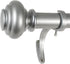 Decopolitan 278656836 1-Inch Urn Single Window Treatment Rod Set, 36 to 72-Inch, Antique Silver...