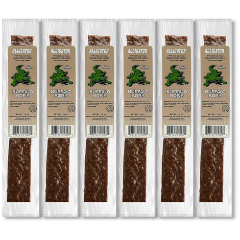 Buffalo Bob's Jerky (6 Pack)- Alligator-Cajun...