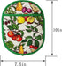 Pot Holders Set of 2 with Transparent Clear Silicone Shell and Nice Fruit Flower Cotton Lining, Heat Resistant to 500 F Kitchen Oven Gloves Pot Ho...