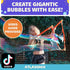 4 PACK PARTY BOX Giant Bubble Wands INCLUDING 2 Gallons of Huge Bubble Solution Mix Refill for Huge Bubble Maker Liquid Big BubblesPARTY Outdoor S...