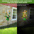 Solar Rain Gauge Outdoor, Metal Frog Shape, 6 inchs Glass Tube, with 2 Feet Stake, Decorative for Yards, Garden, Lawn...