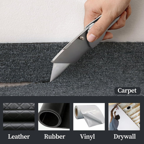 100 Pack Utility Knife Blades, SK5 Steel Box Cutter Blades Replacement Blades, Razor Standard Blades for Most Standard Utility Knives...