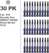 2 In. Security T15 Impact Magnetic Screwdriver Bit Set, 30Pieces #15 Torx Head Power Bit Set, S2 Alloy Steel Hollow Star Bit Set...