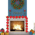 DearHouse 6.5Ft Lighted Poinsettia Christmas Garland with Red Berries and Holly Leaves, Pre-Lit Velvet Artificial Poinsettia Garland for Christmas...