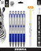 Zebra Pen F-301 Retractable Ballpoint Pen, Stainless Steel Barrel, Fine Point, Blue Ink, Plus Yellow Mildliner Highlighter, Chisel Tip, 6-Pack: 27...