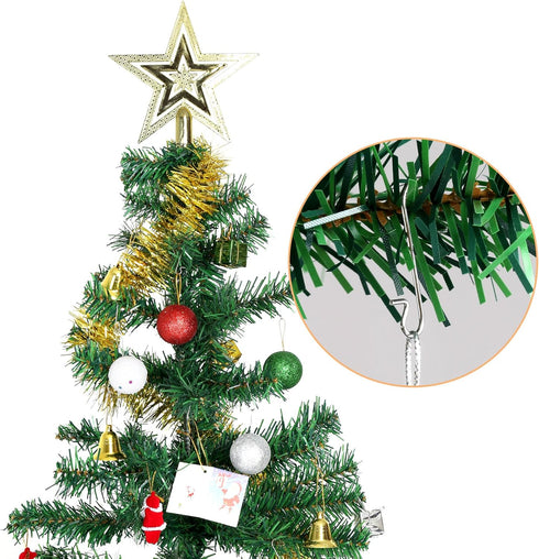 Naler Ornament Hooks Stainless Steel S-shaped Hangers for Party Decorations 120 Pack...