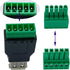 USB 2.0 A Screw Terminal Block Adapter USB 2.0 A Female to 5 Pin/Way Female Bolt Screw Shield terminals Pluggable Type Adapter Connector for Charg...