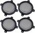 SING F LTD 4 Inch Car Speaker Grill Cover Guard Protector Plastic Mesh Protective Case Black Circle Subwoofer Net Covers Pack of 4...