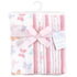 Hudson Baby Unisex Baby Cotton Flannel Burp Cloths Bundle, Pastel Butterfly, One Size...