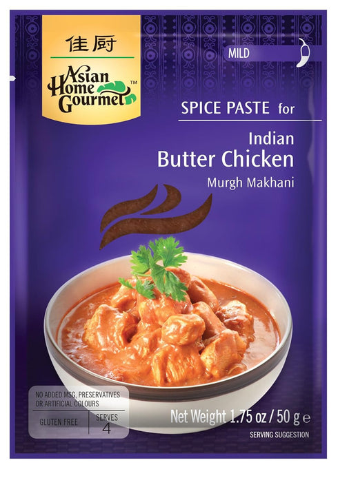 Asian Home Gourmet Spice Paste for Indian Butter Chicken - Murgh Makhani. 1.75oz (Pack of 3)...