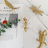 Gold Ant Sculpture Solid Metal Insect Ornament Mini Ant Figurine for Home Office Garden Desktop Decor...