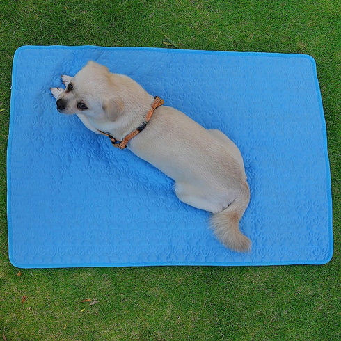 Dog Cooling Mat, Ice Silk Mat, Keep Pets Cool, Machine Washable Pet Cooling Pad for Beds, Kennels, Sofas, Beds, Floors, Car Seats-(28''×22''Large,...
