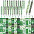 48 Pcs Mental Health Awareness Items Mental Health Awareness Pen World Mental Health Day Retractable Ballpoint Pen and Bookmarks Green Ribbon Pen ...