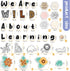 Ctosree 134 Pcs Safari We are Wild about Learning Bulletin Board Set with Sweet Leaf Flower Wood Bead Animals Cutouts Boho Neutral Classroom Bulle...