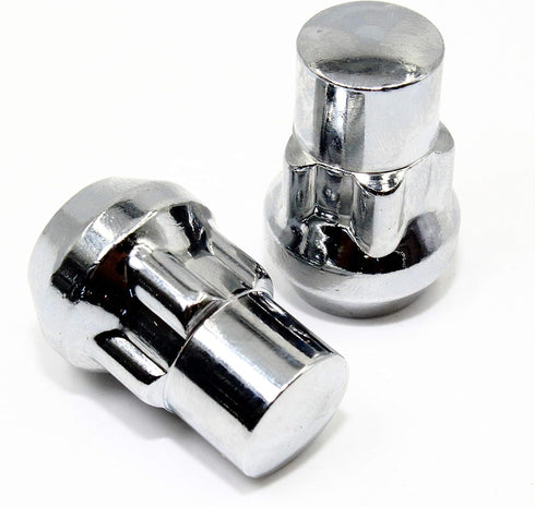 Set of 4 Veritek 14x1.5mm 1.40 Inch Chrome Acorn Bulge Tuner Socket Style Wheel Locks for Aftermarket Custom Wheels...