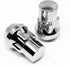 Set of 4 Veritek 14x1.5mm 1.40 Inch Chrome Acorn Bulge Tuner Socket Style Wheel Locks for Aftermarket Custom Wheels...